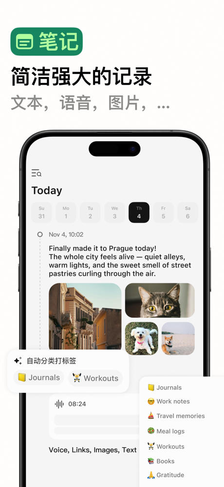 Sparky：任务/目标/专注/笔记/语音/待办/习惯/日记 screenshot 2
