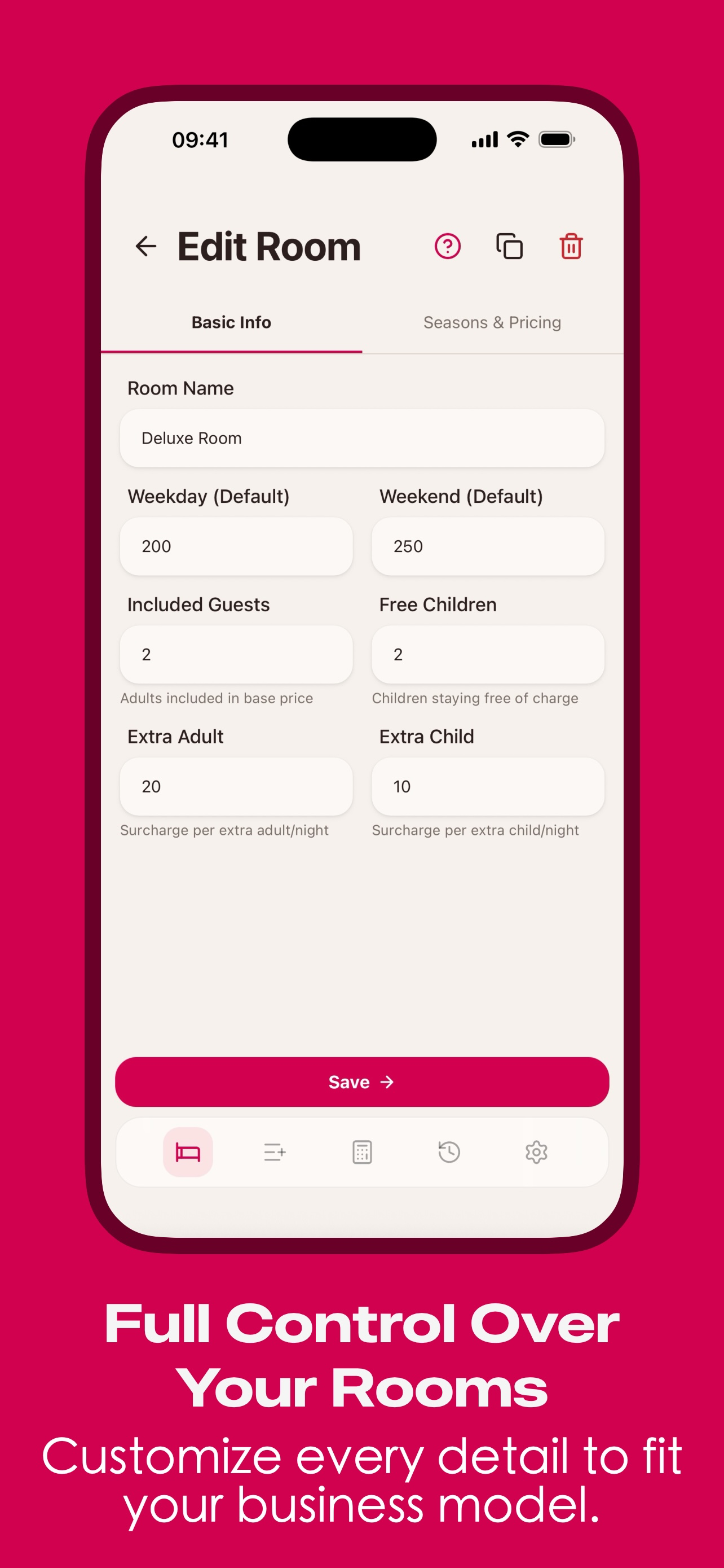 RoomCalculus - Quick Pricing