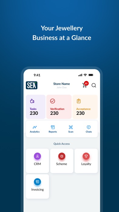 SEA - Jewellery ERP Screenshot