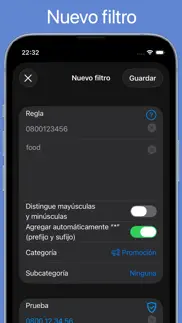 sms filterpro iphone capturas de pantalla 3