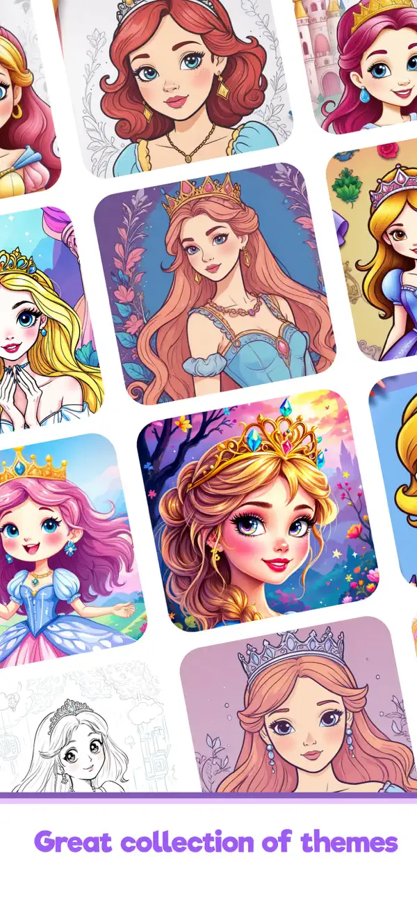 Screenshot #1 pour Dessin de princesse fée en cou