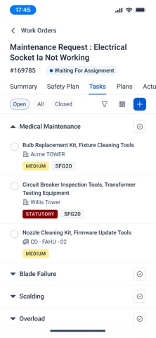 Facilio Vendor screenshot