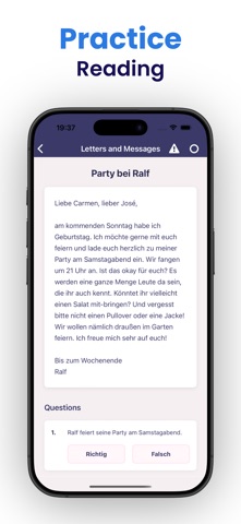 Goethe A1 German Exam Prep Screenshot 3 of 9