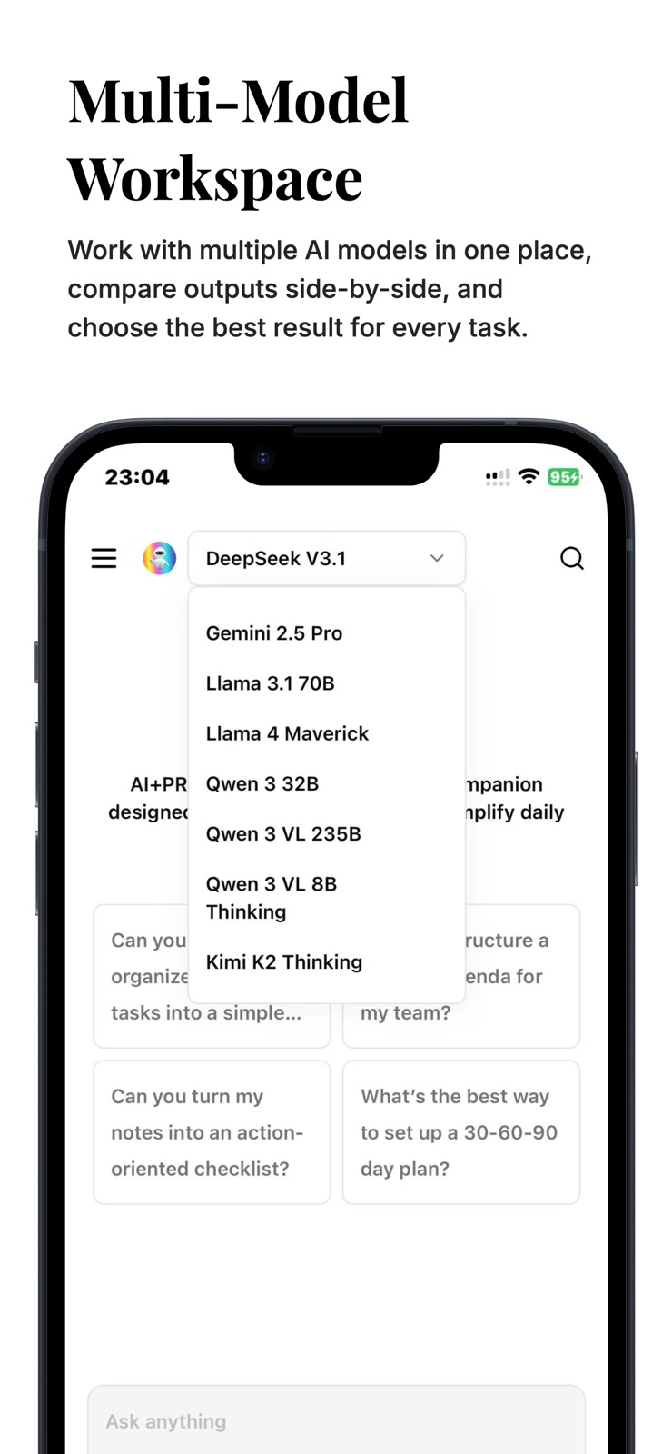 AI+Pro iphone screenshot 2