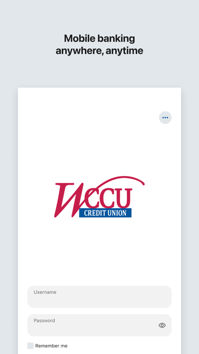 WCCU Mobile iPhone screenshot