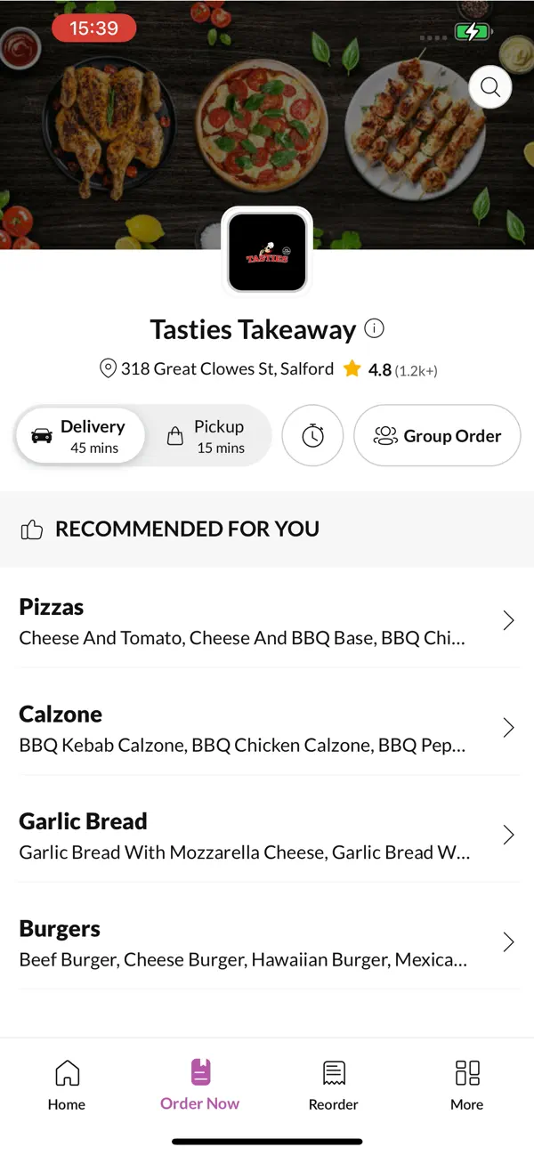Screenshot #2 pour Tasties Takeaway.