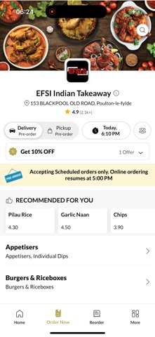 EFSI Indian Takeaway Screenshot 2 of 5