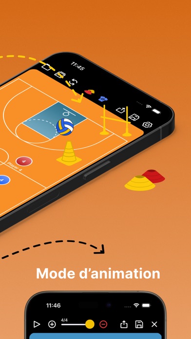 Screenshot #2 pour Planche Tactique: Basketball++