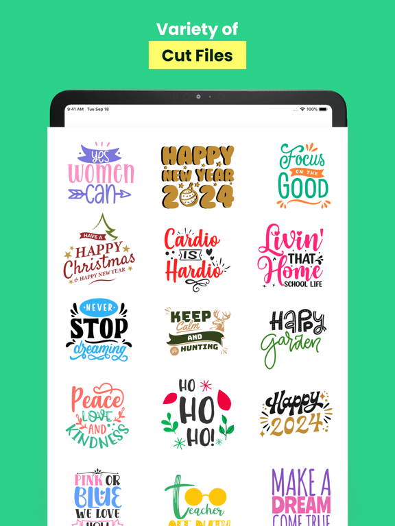 Designs For Cricut Space iPad screenshot 10 - Business app
