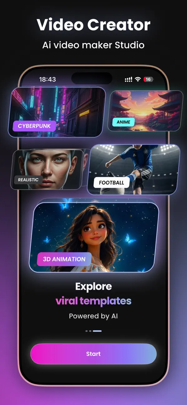 Screenshot #1 pour AI Video Maker Studio