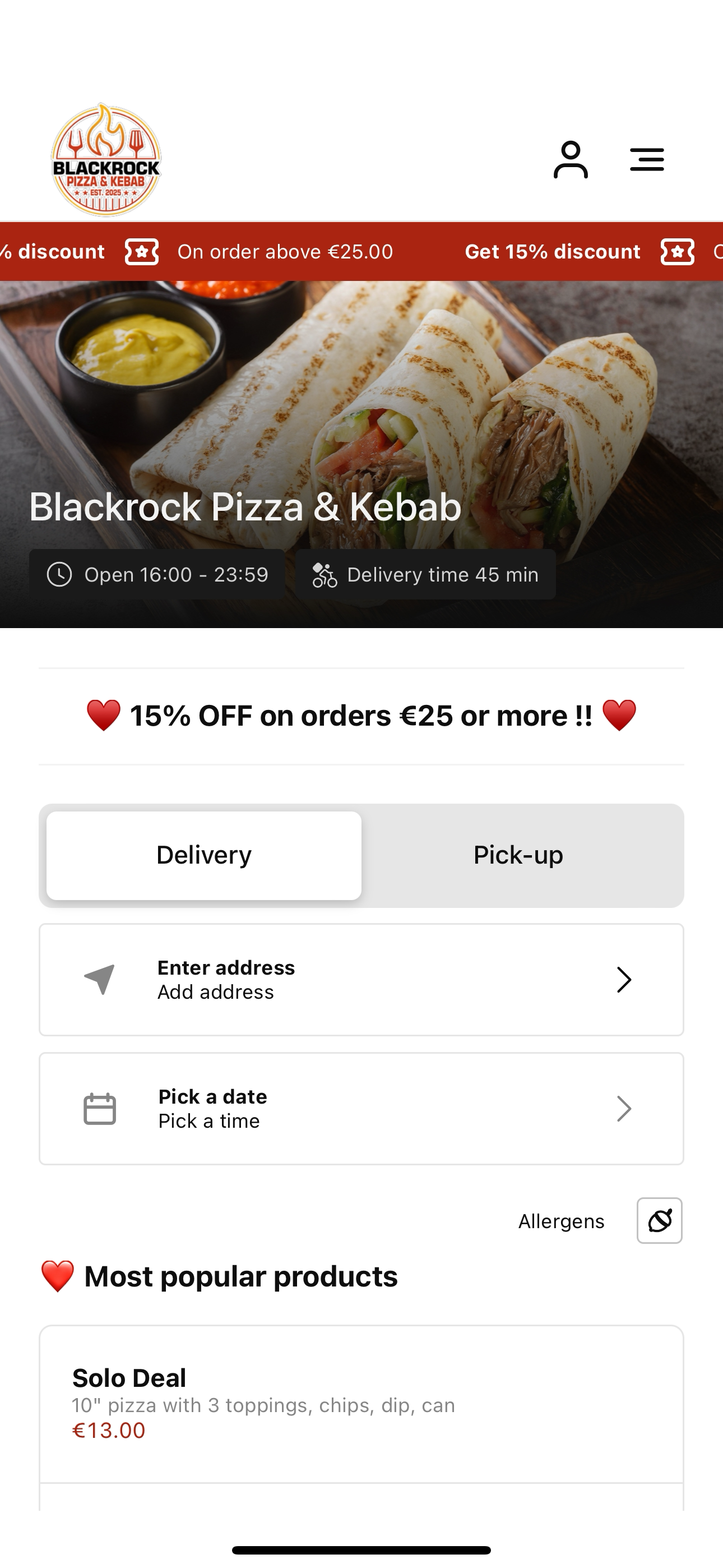 Blackrock Pizza & Kebab screenshot 3