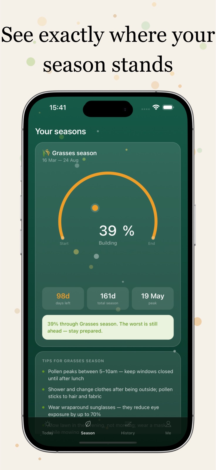 PollenPal - Hay Fever Tracker iphone screenshot 2