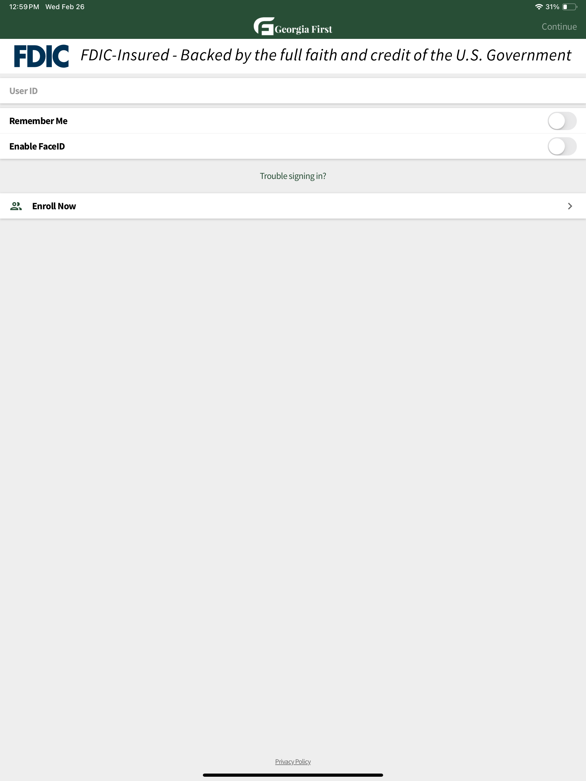 Georgia First Bank screenshot 8
