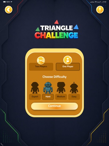 Triangle Clash: Line Puzzle iPad screenshot