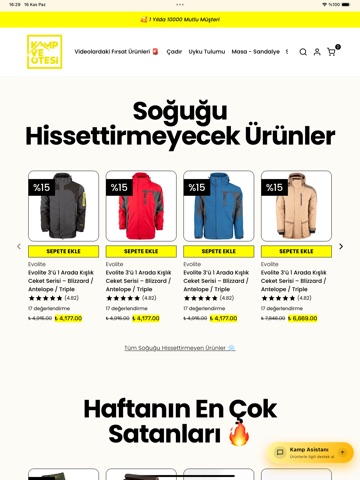 Kamp ve Ötesi iPad screenshot