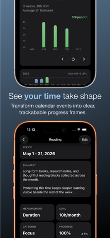 Enframe - Calendar insights screenshot