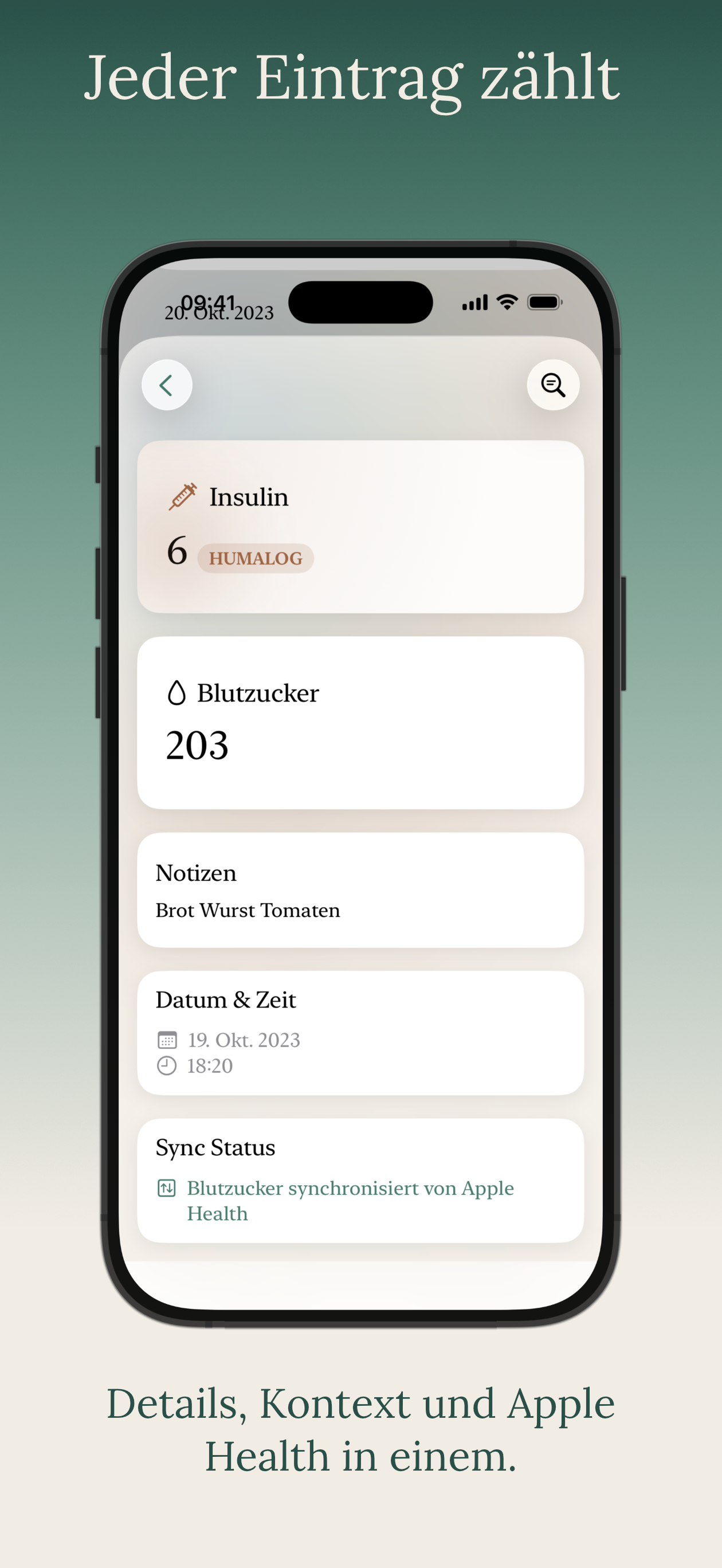 Daily Dose — Insulin Log