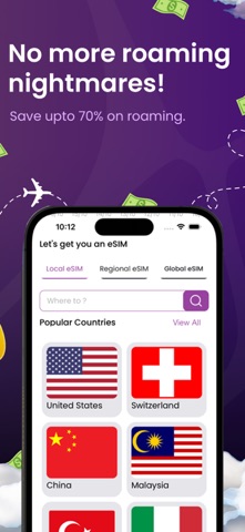 Prune: eSIM Travel & Internet screenshot