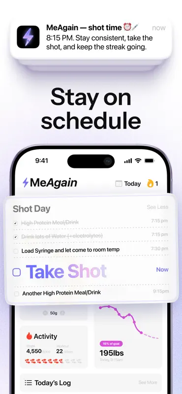 MeAgain: GLP-1 Tracker App screenshot 6 of 10