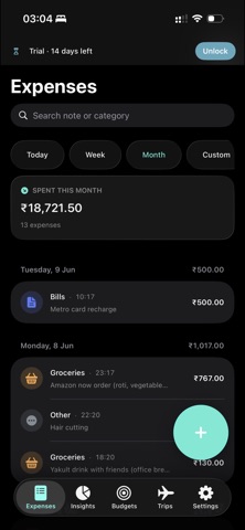 Expences Screenshot 1 of 7