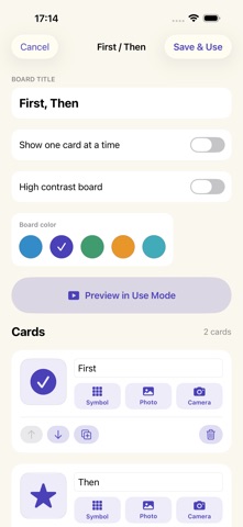 Visual Schedule: PictoCue iPhone screenshot