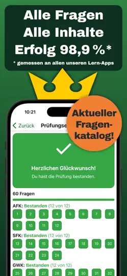 Screenshot von Fischer Lernfragen Sachsen auf dem iPhone 1