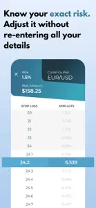 STINU-Position Size Calculator screenshot #2 for iPhone