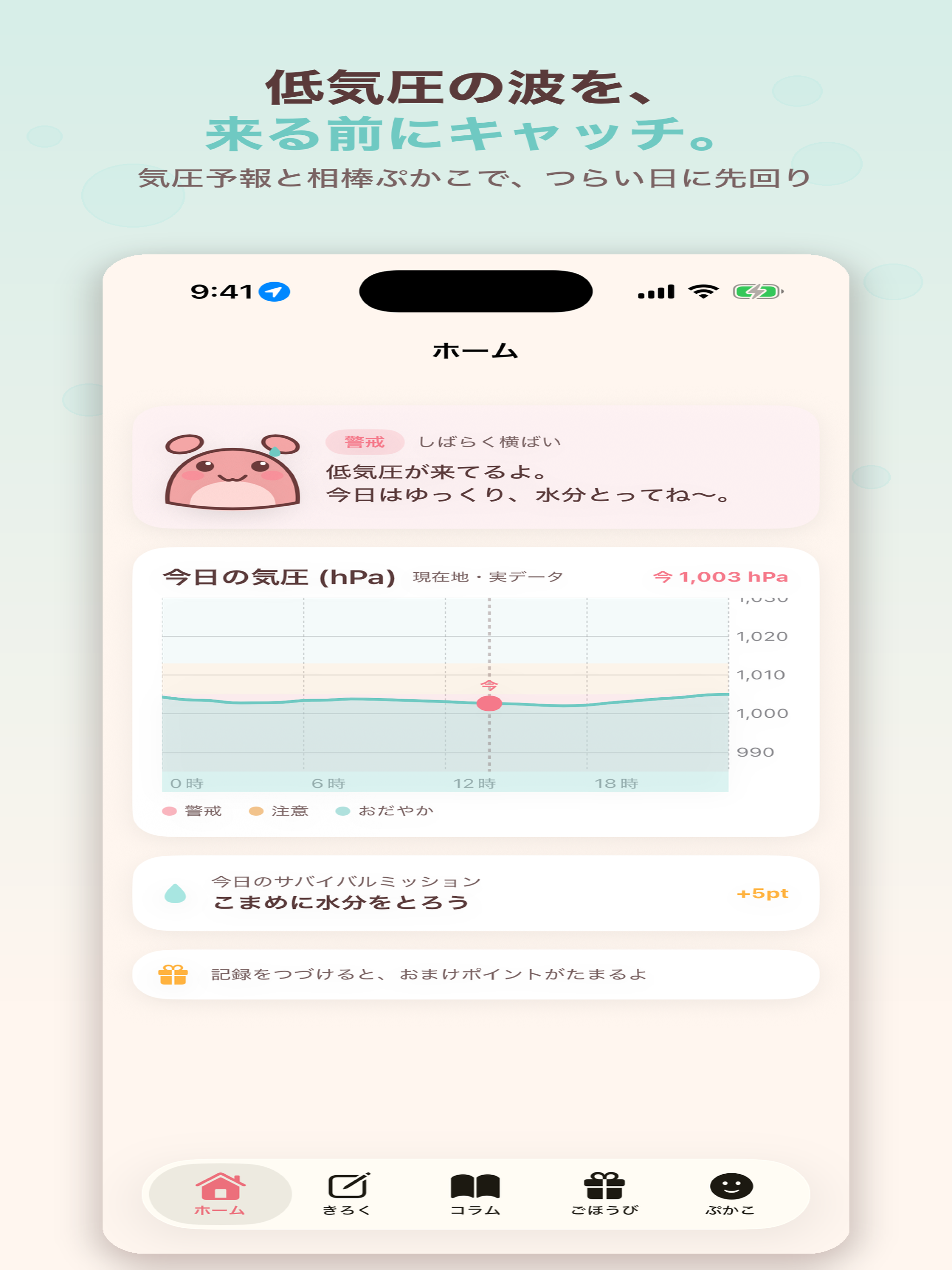 ぷかぷか 気圧と頭痛の記録 screenshot 6