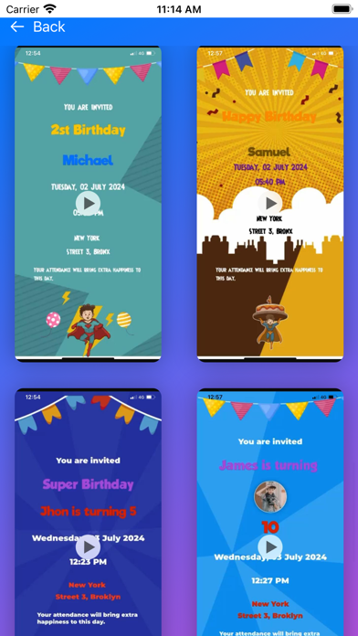 Birthday Invitation Maker ! Screenshot