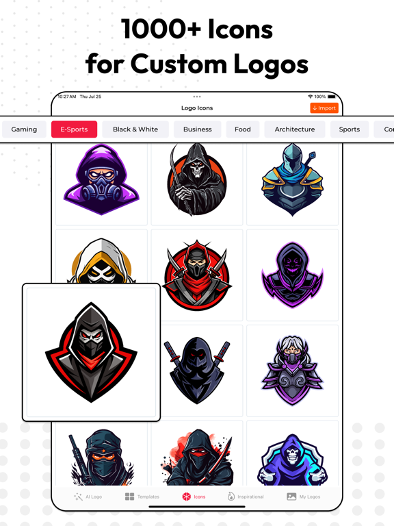 AI Logo Maker: Logo Creator iPad screenshot 7 - Graphics & Design app