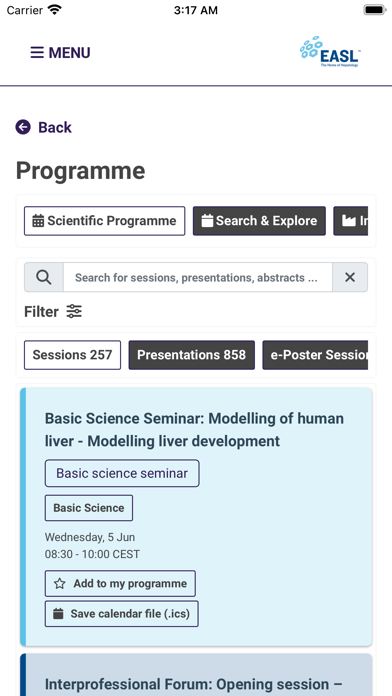 EASL Congress 2024 Screenshot