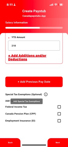 Canada Paystubs Generator screenshot