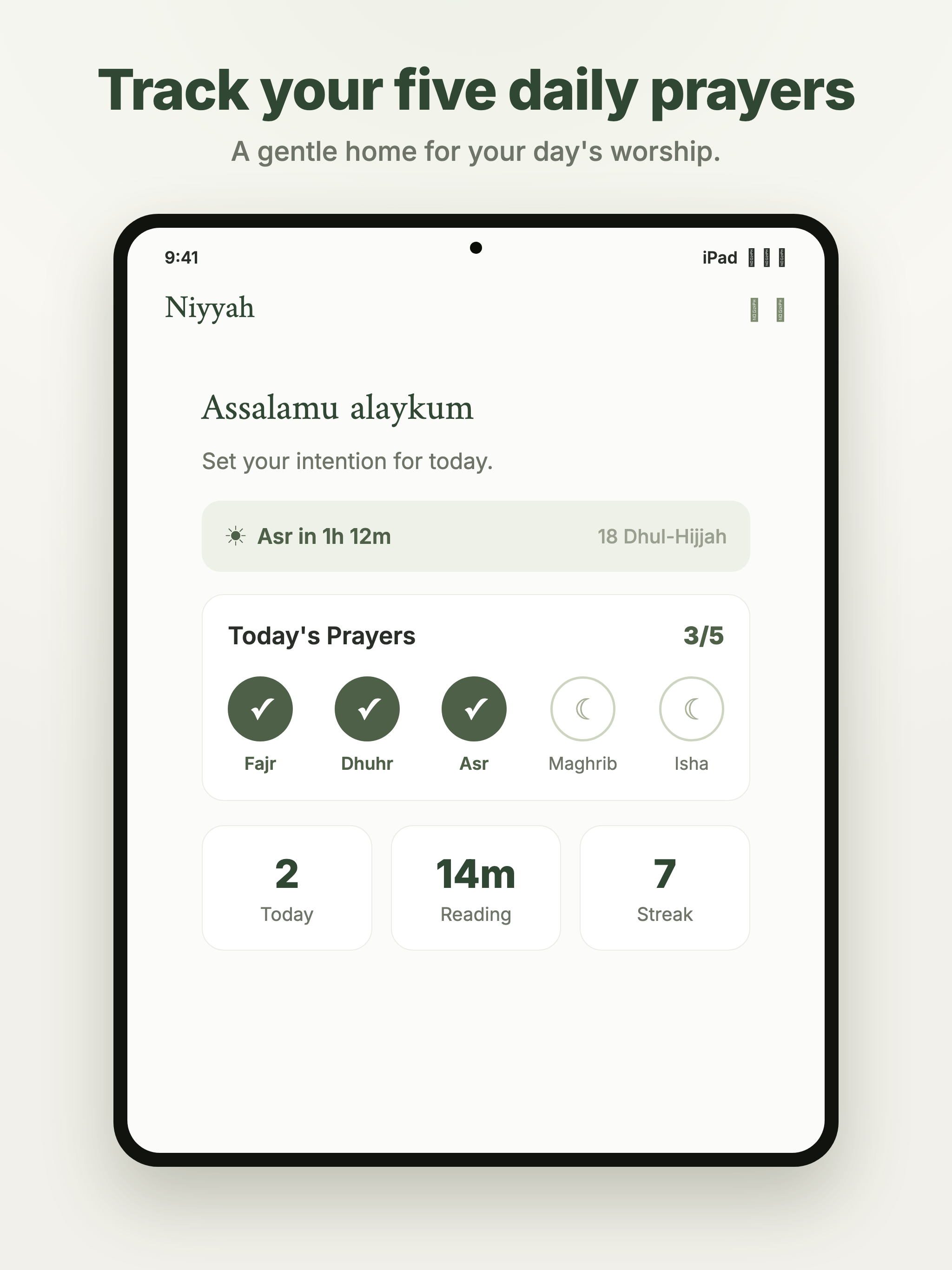 Niyyah - Set Your Intention