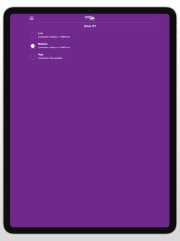 NWU FM iPad screenshot