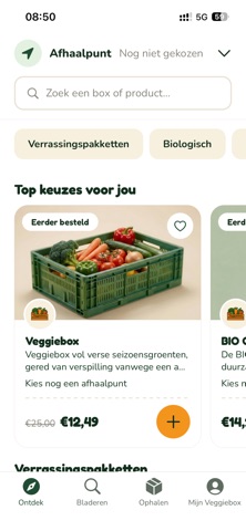 Veggiebox iPhone screenshot 2