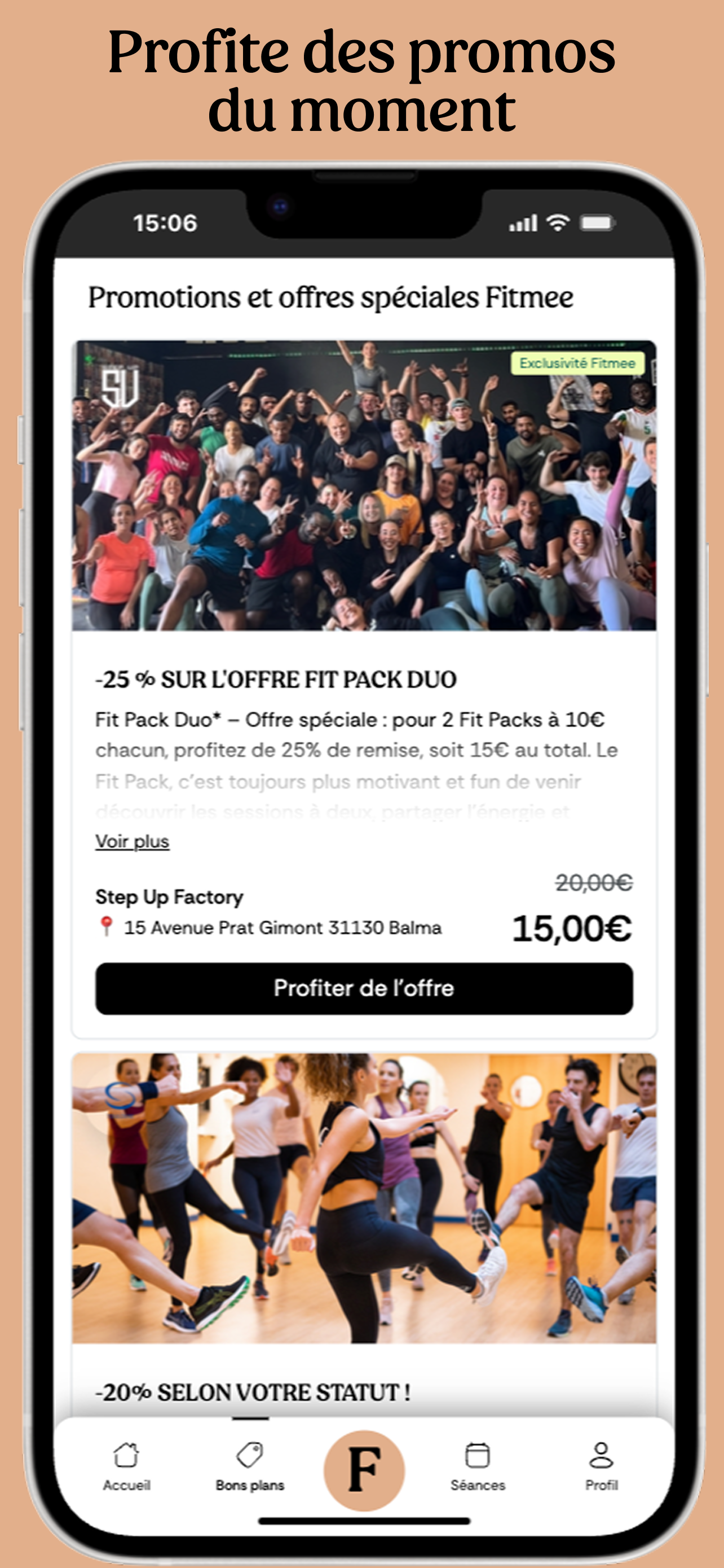 Fitmee : Cours de sport