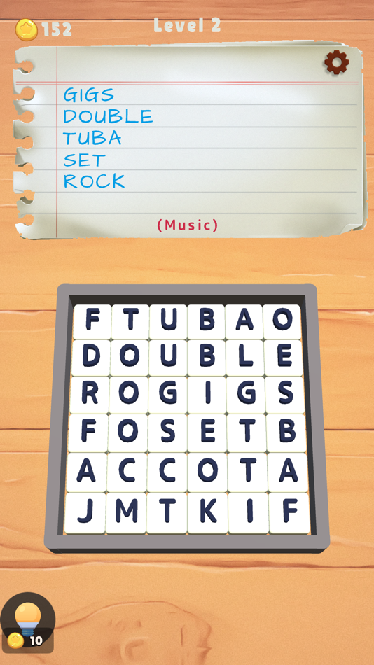 #5. Ultimate 3D Word Search (iOS) 由: Rocketship Studios LLP