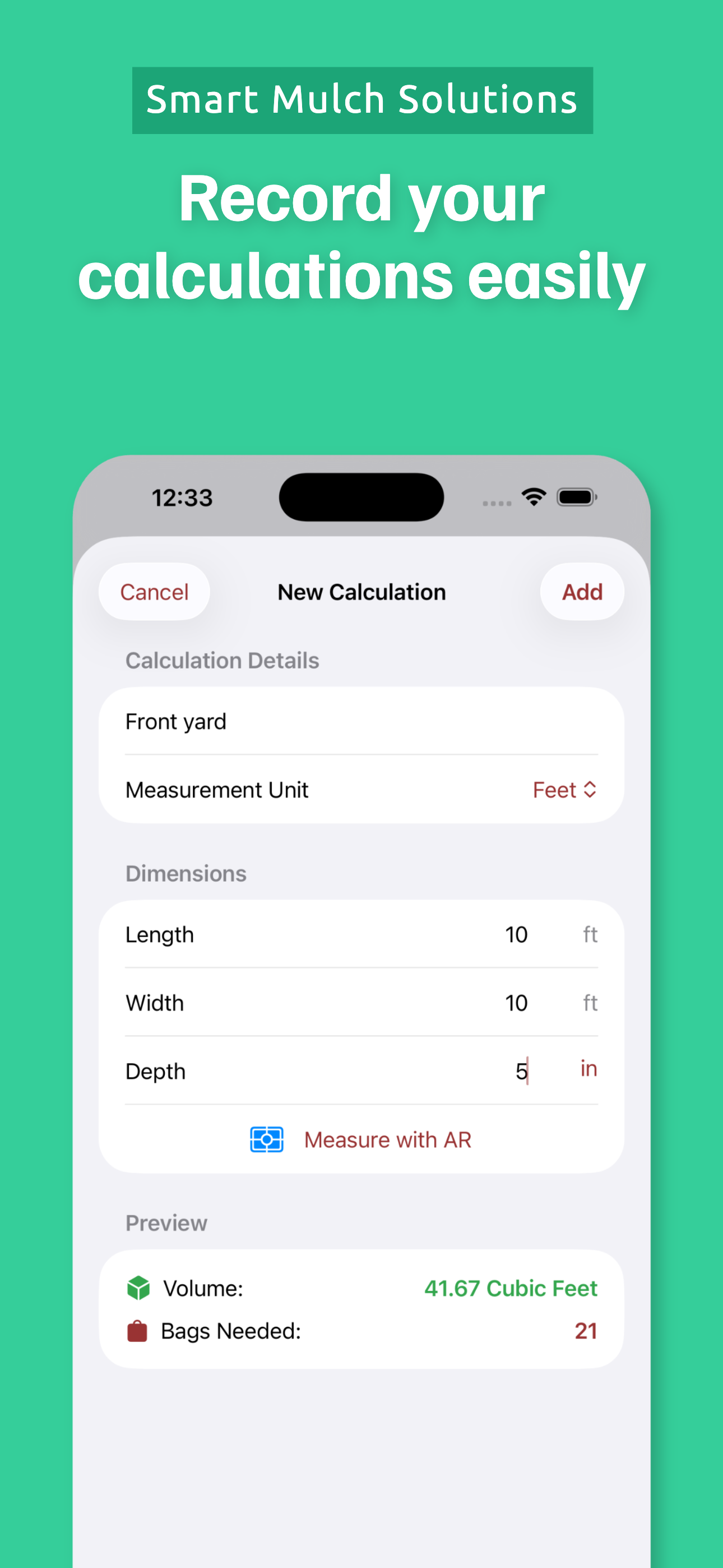 Mulching Calculator