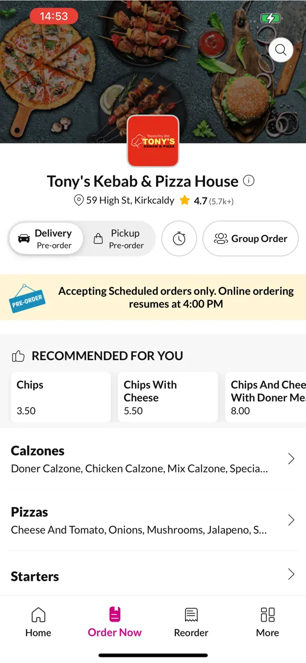 Screenshot #2 pour Tony's Kebab & Pizza House