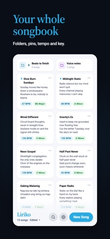 Liriko: Lyrics & Rhyme Writer screenshot
