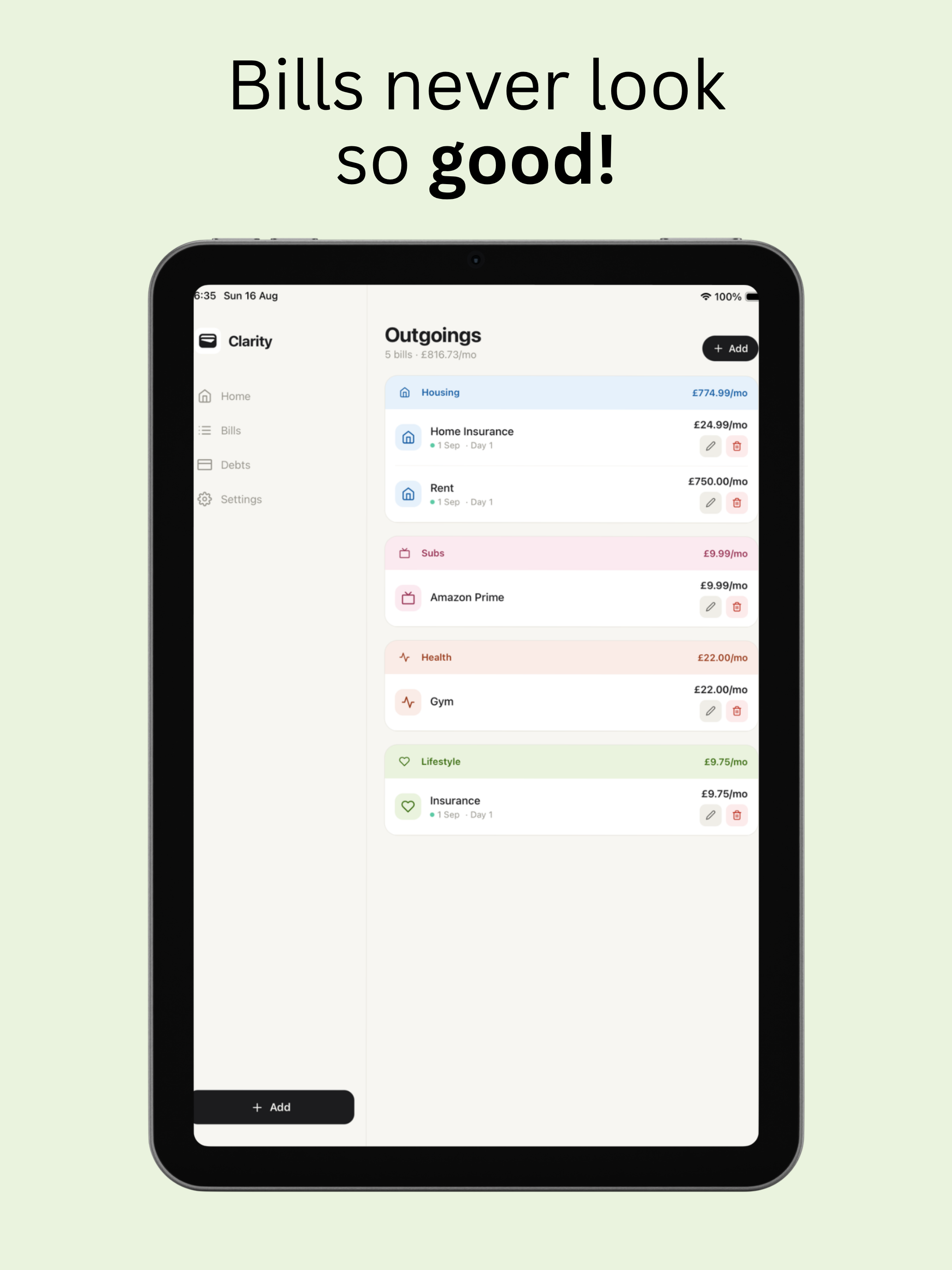 Clarity - Personal Finance screenshot 5