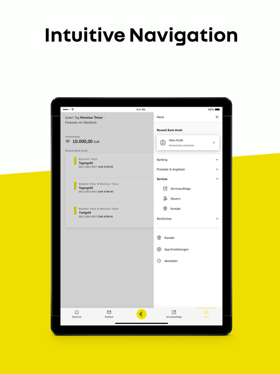 Renault Bank direkt Banking iPad screenshot 5