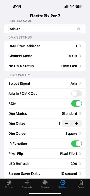 Aria X2 BLE screenshot 3
