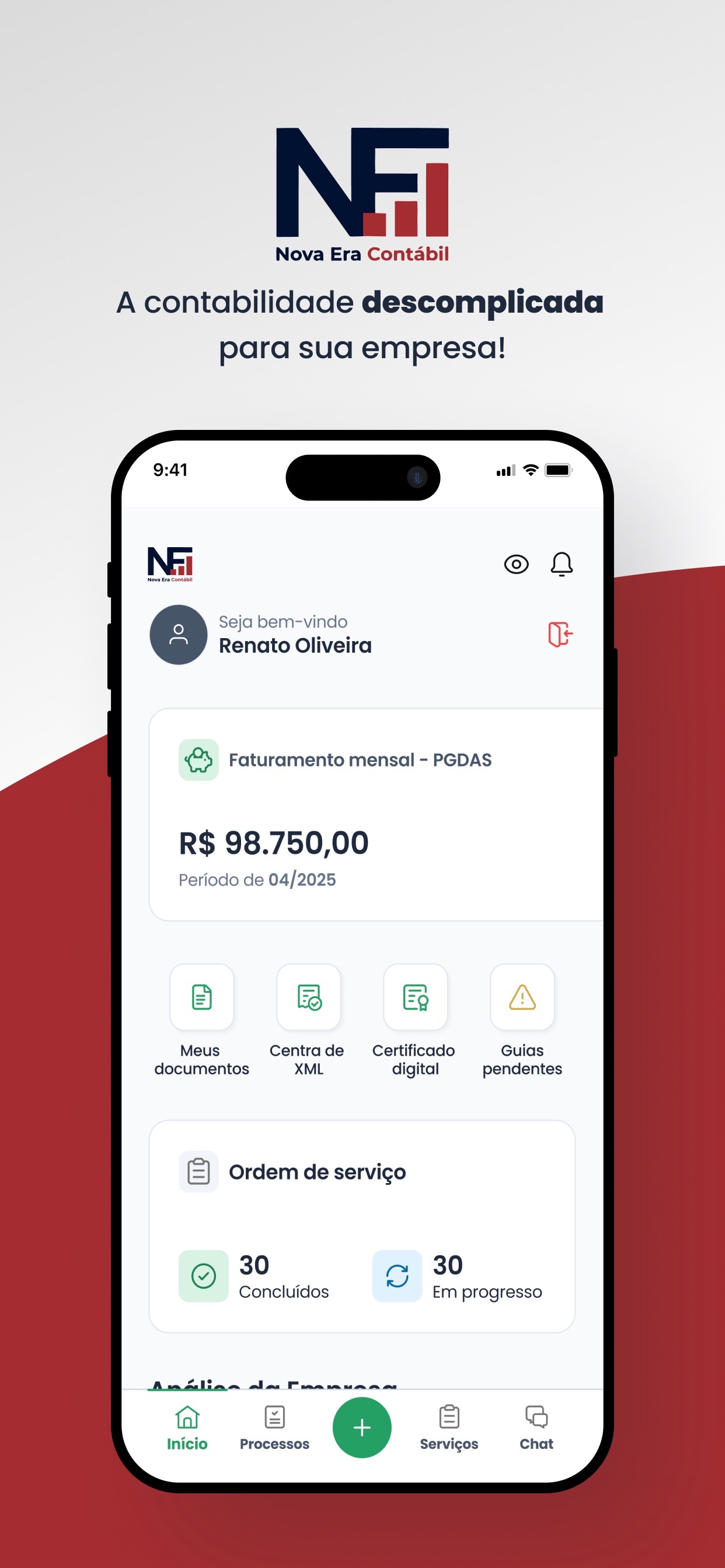 Screenshot 1 of Nova Era Contábil App