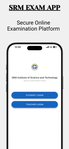 SrmexamApp iPhone screenshot