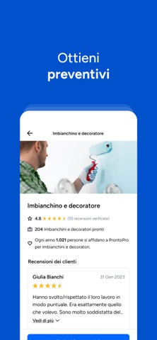 ProntoPro Trova Professionisti iPhone screenshot 4