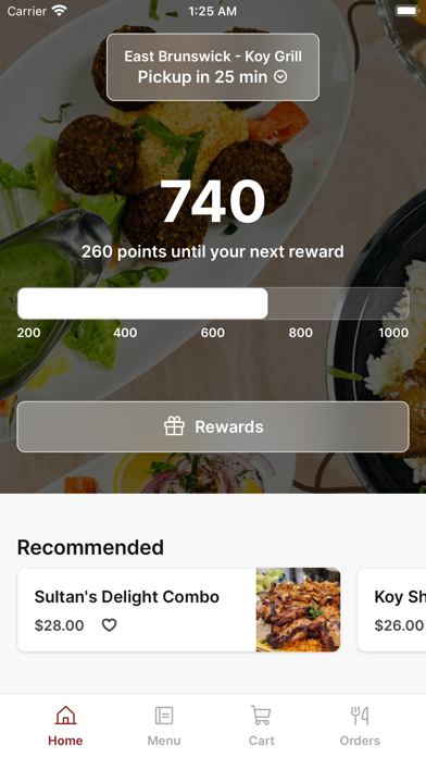 Koy Grill iPhone screenshot 1 - Food & Drink app