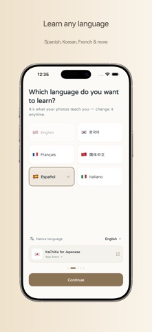 KaChiKa - AI Photo Flashcards iPhone screenshot