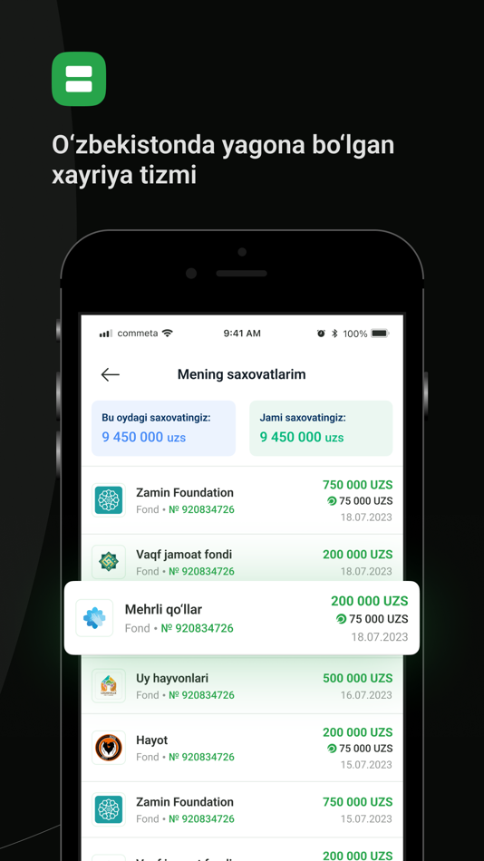 #5. Hissa.uz (iOS) 由: Imkon Uzbekistan