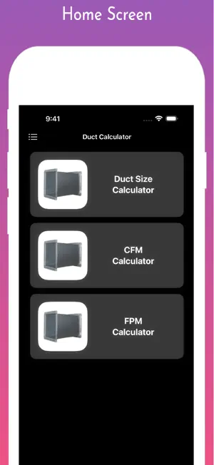 Duct Calculator Pro screenshot 1